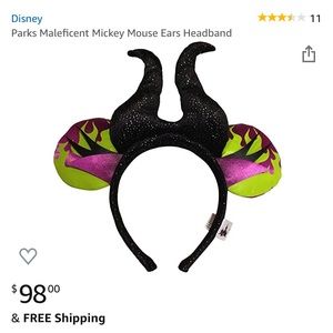 Disney Parks original Maleficent Mickey Ears